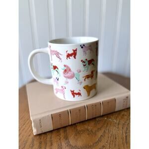 Parker Lane DOG PERSON Coffee Mug Stoneware Tea Cup 16 Oz Colorful Dogs Mug‎